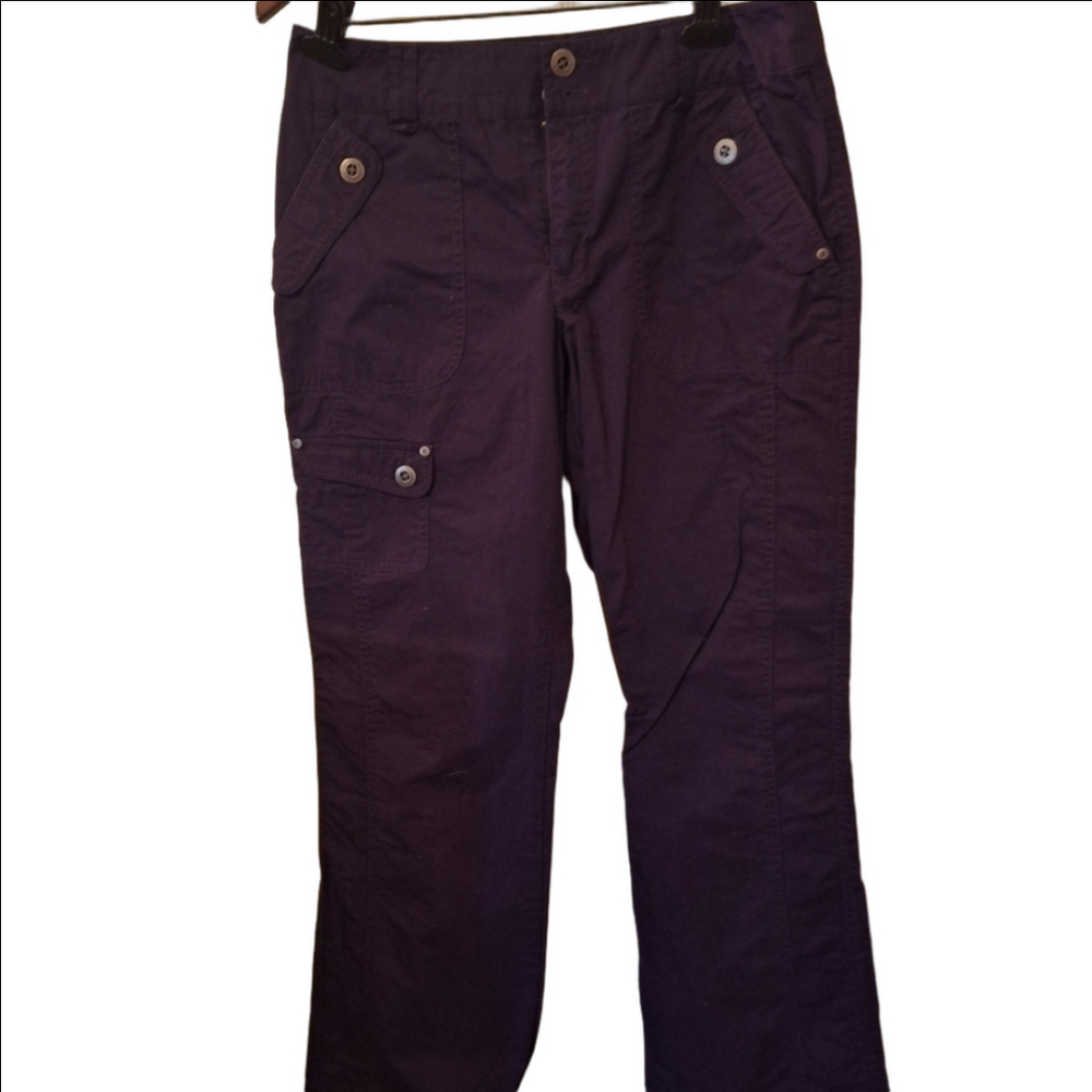 Tribal Brand Purple Cotton Cargo Pants Size 6